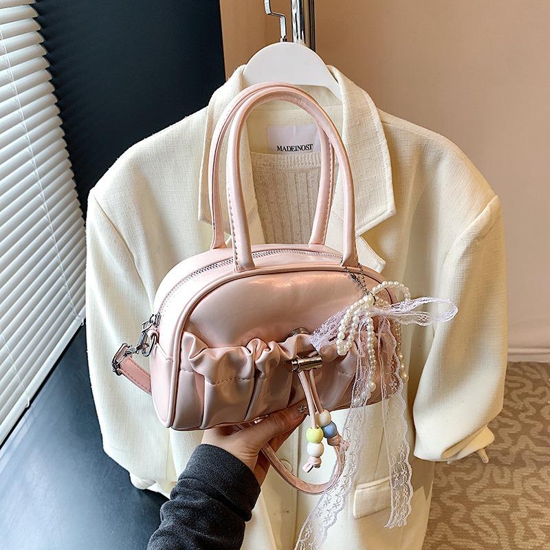 Summer new large-capacity niche design pleated underarm crossbody shoulder bag women's fashion casual handbag