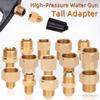 Brass Hose Barb Connector Male to Female Adapter Durable Pipe Fitting for Water Gas Air Tubing Applications