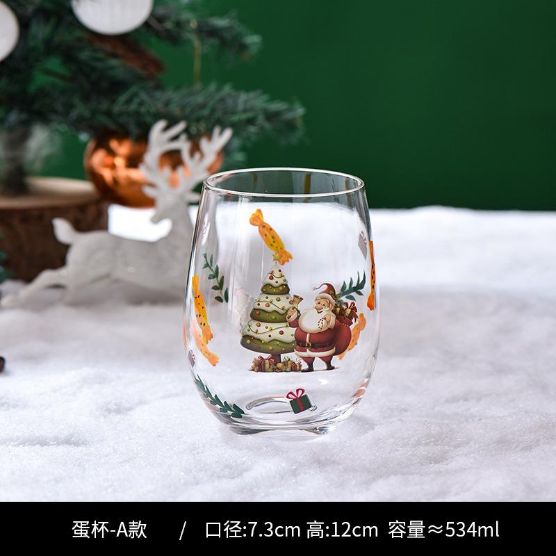 Crystal Red Wine Goblet Colorful Glasses Wine Glass Painted Glass Whiskey Glass Christmas Gift 401-500ml