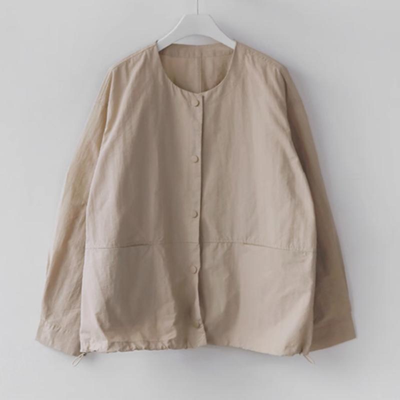 

Женский стильный однотонный кардиган - Повседневная однобортная куртка с длинными рукавами и карманами XS абрикосовый