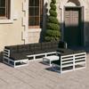 Day and Night - Day and Night 10-piece Garden Furniture Set with White Pine Wood Cushions