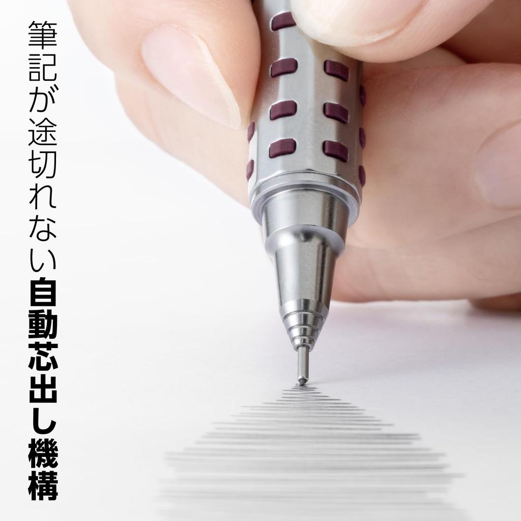 PENTEL Orenz AT Mechanical Dark Includes Lead and Bonus Eraser Pencil, Red, 0.5mm, 0.5B (PP2005-BMPTP)