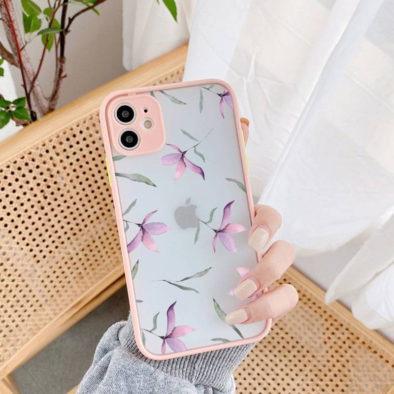 Fashion Flower Phone Case for iPhone 11 12 13 Mini Pro XS MAX 8 7 6 6S Plus X 5S SE 2020 XR Case