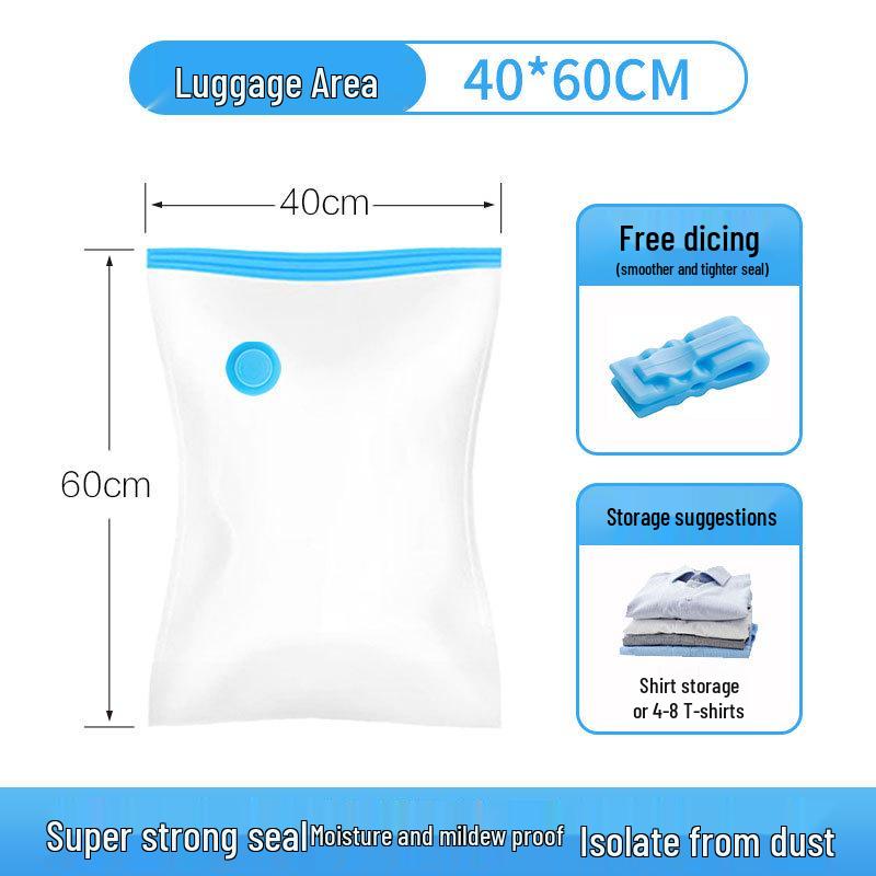 Vacuum Compression Storage Bag for Clothes, Quilts, and Pillows