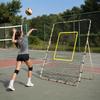 Rebounder Net for Ball Return Practice with a Clear Aiming Area, Polyester Construction and Edge Connection Points for School and Team Training