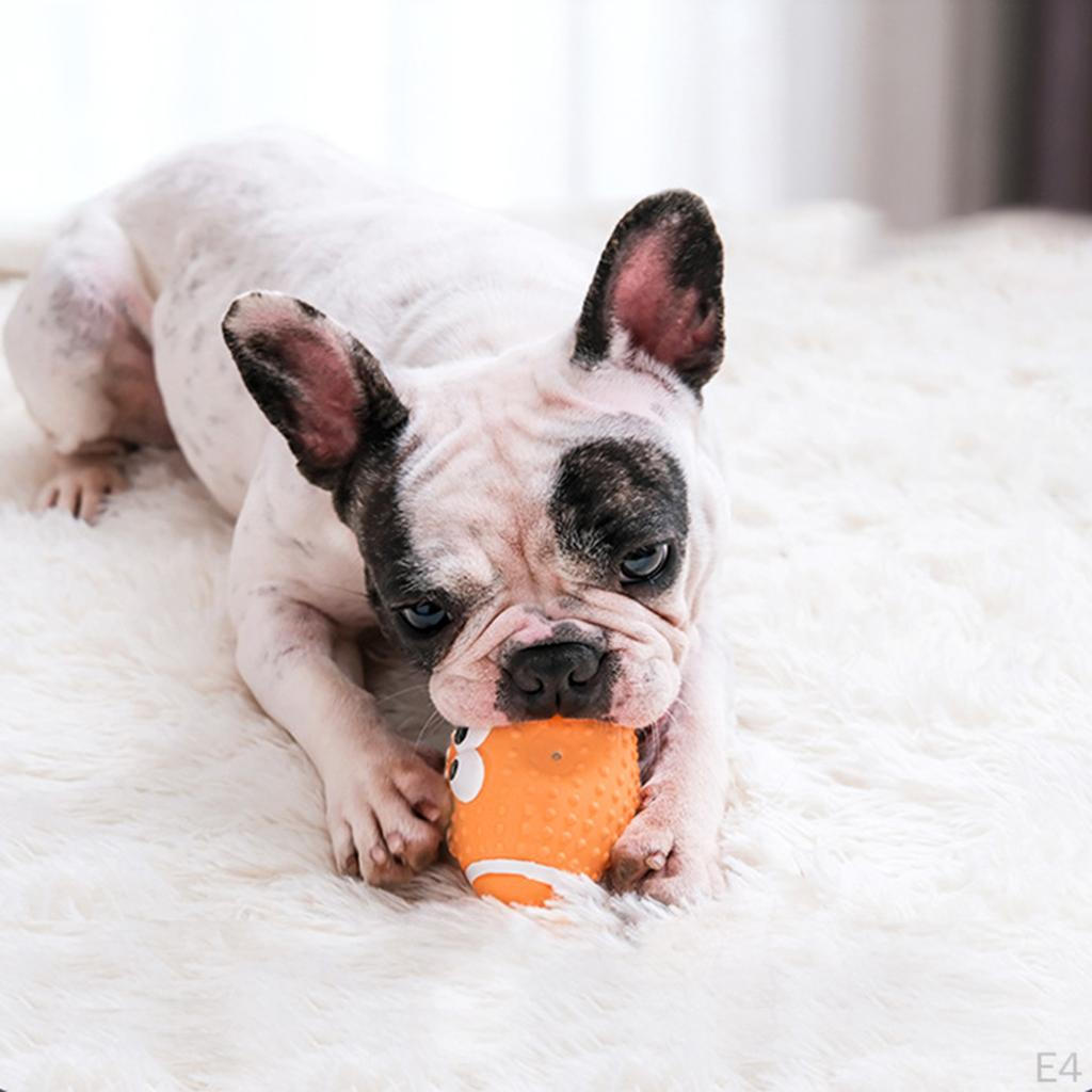 Dog Chew Toy Bite Resistant Rubber Squeaky Ball