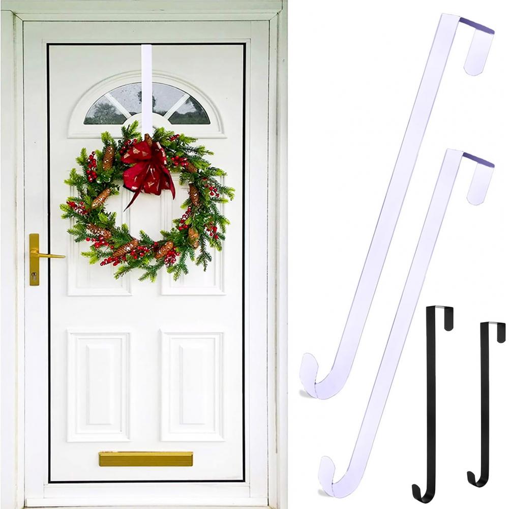 Suport pentru Coroană de Ușă din Față Rezistent la Rugină Rezistent la Coroziune Portant Puternic Ușor de Folosit Crăciun Halloween Suport pentru Coroană de Ușă