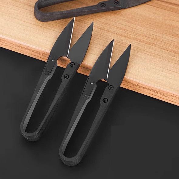 U-Shaped Spring Scissors: Small Sewing, Yarn, Paper, Cross Stitch, Cloth & Fishing Line Cutter