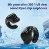 Mini Single Ear Bluetooth Wireless Headphone Ear-Clip Earphone Noise Reduction Bluetooth 5.3