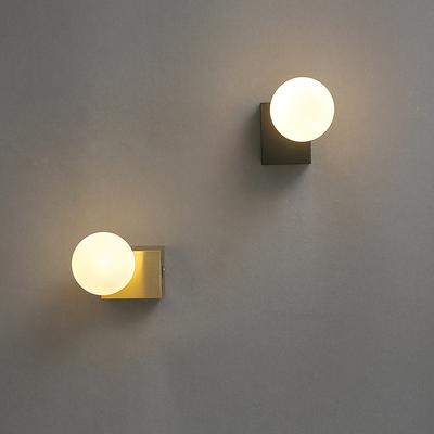 Modern Long LED Wall Lamp Foyer Bedroom Sconce Aisle Dining Room Lighting Clear White Glass Gold Black Lron Wall Light