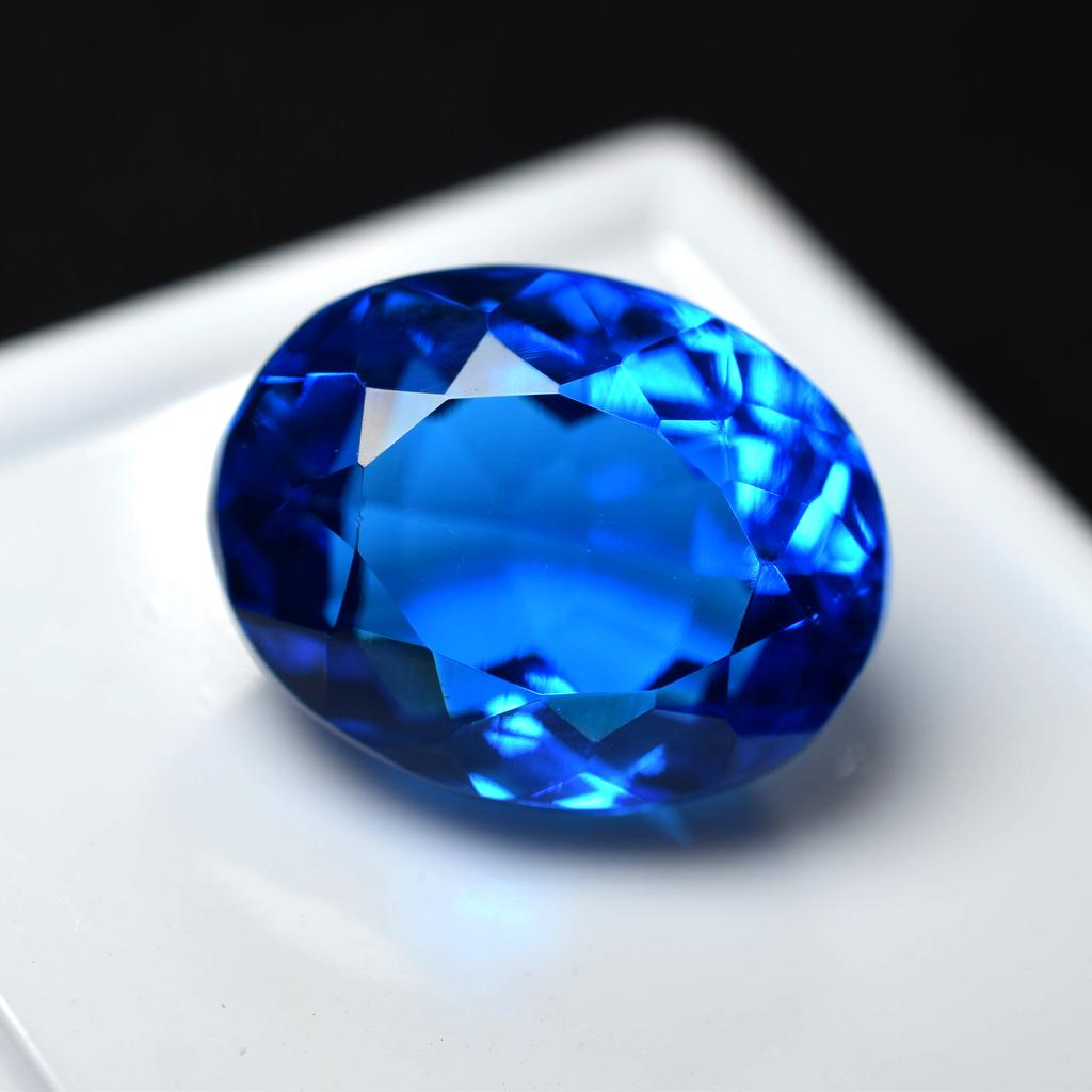 9.50 Ct Natural Sapphire Blue Perfect Oval Cut CERTIFIED Real Loose Gemstone X-069
