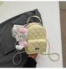 Schoolbag1011 summer new mini rhombus chain backpack women's bag new casual fashion mini small fragrant backpack