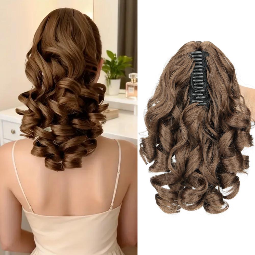 Claw Clip Hair Ponytail Extension Natural Claw Clip Ponytail Extension  Thin Hair Volume