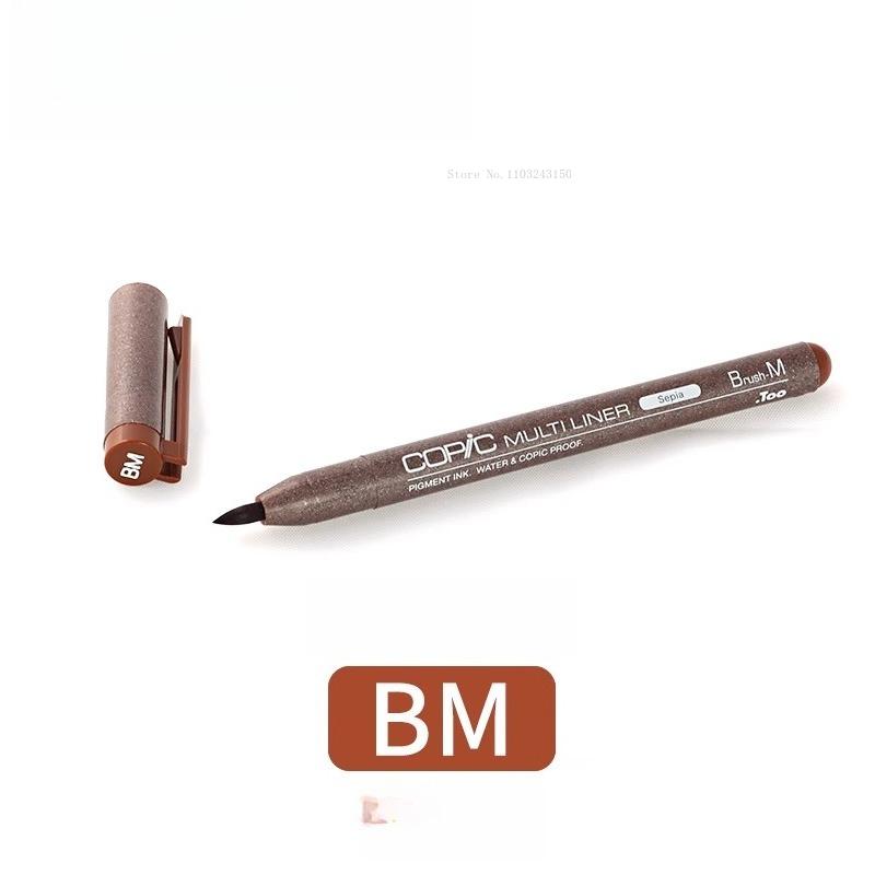 Japanese Colored Hook Line Pen Waterproof Art Supplies Anime Architectural Design Ink Tube Drawing Pen Watercolor Outline Marker