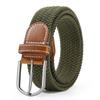 Casual Belt Multi-Color Elastic Pin Buckle Belt Leather Men'S Elastic Woven Belt