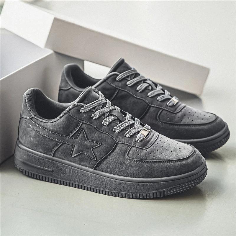 Herre Fritids Sportssko, Personlige Herre Skateboarding Flate Sko, Sakte Løping og Gåing Sportssko Størrelse39-47