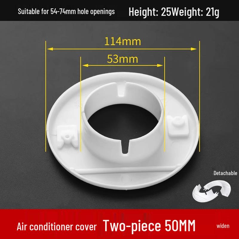 Klimaanlagenrohr Dekorabdeckung: Verdecken Sie das Loch und die Rohre der Split-Klimaanlage