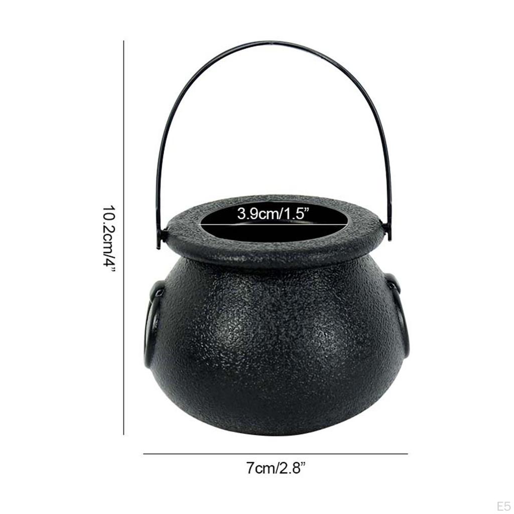6 Pieces Candy Bucket with Handle Halloween Holder Pot Kettles Cups Pail Party Favors