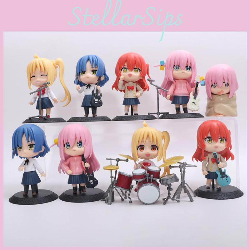 Unique 9 Styles Q Version Anime Character Drummer Figure Pvc Doll For Collectors