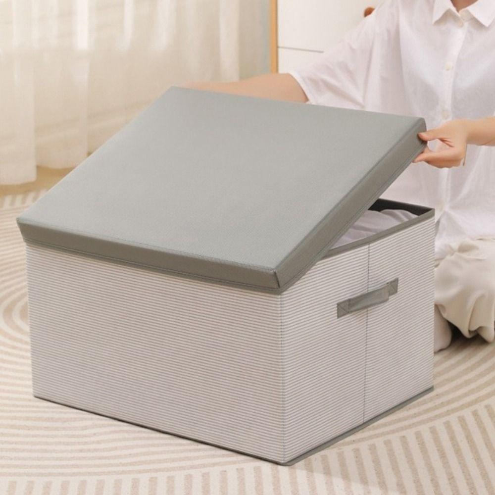 Dust-proof Cover Clothes Storage Box Large Capacity Toy Storage Box  Home Furnishings