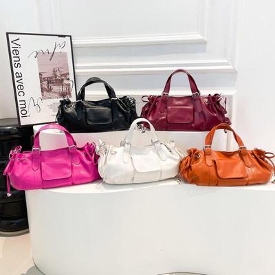 Design PU Leather Pillow Handbags for Women New Fashion Simple Trend Female Shoulder Crossbody Bag KTY