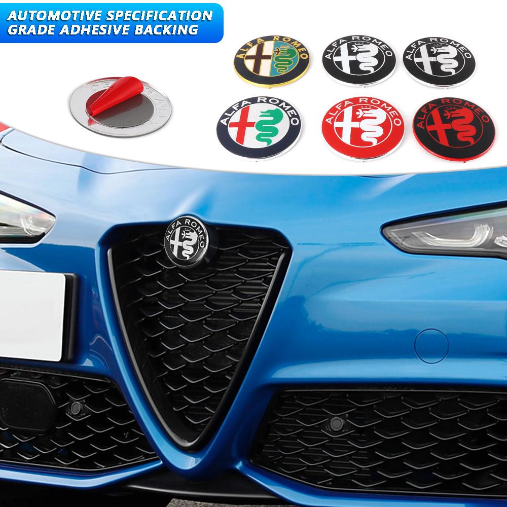 2026 Autocollant Chaud Métal 3D Calandre Avant d'Aile Badge Accessoires Extérieurs Auto Pour Alfa Romeo Giulia Stelvio Giulietta 156 15