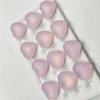 In-Stock Heart-Shaped Moonstone Color Glass Gemstone for Jewelry Accessories