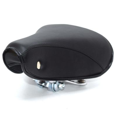 Vintage Style Bicycle Seat Cushion Vintage Japanese Car Seat Saddle Rivet Shock Absorber Saddle Seat Bag Brown Black