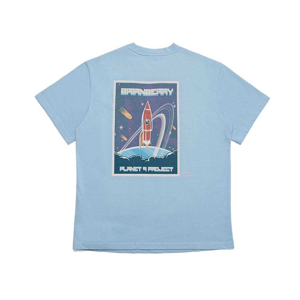 BRIAN BERRY Pluto Flight Tee_S/Blue