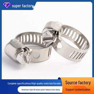 304 Stainless Steel Small Hose Clamp for Secure Gas Pipe Fitting