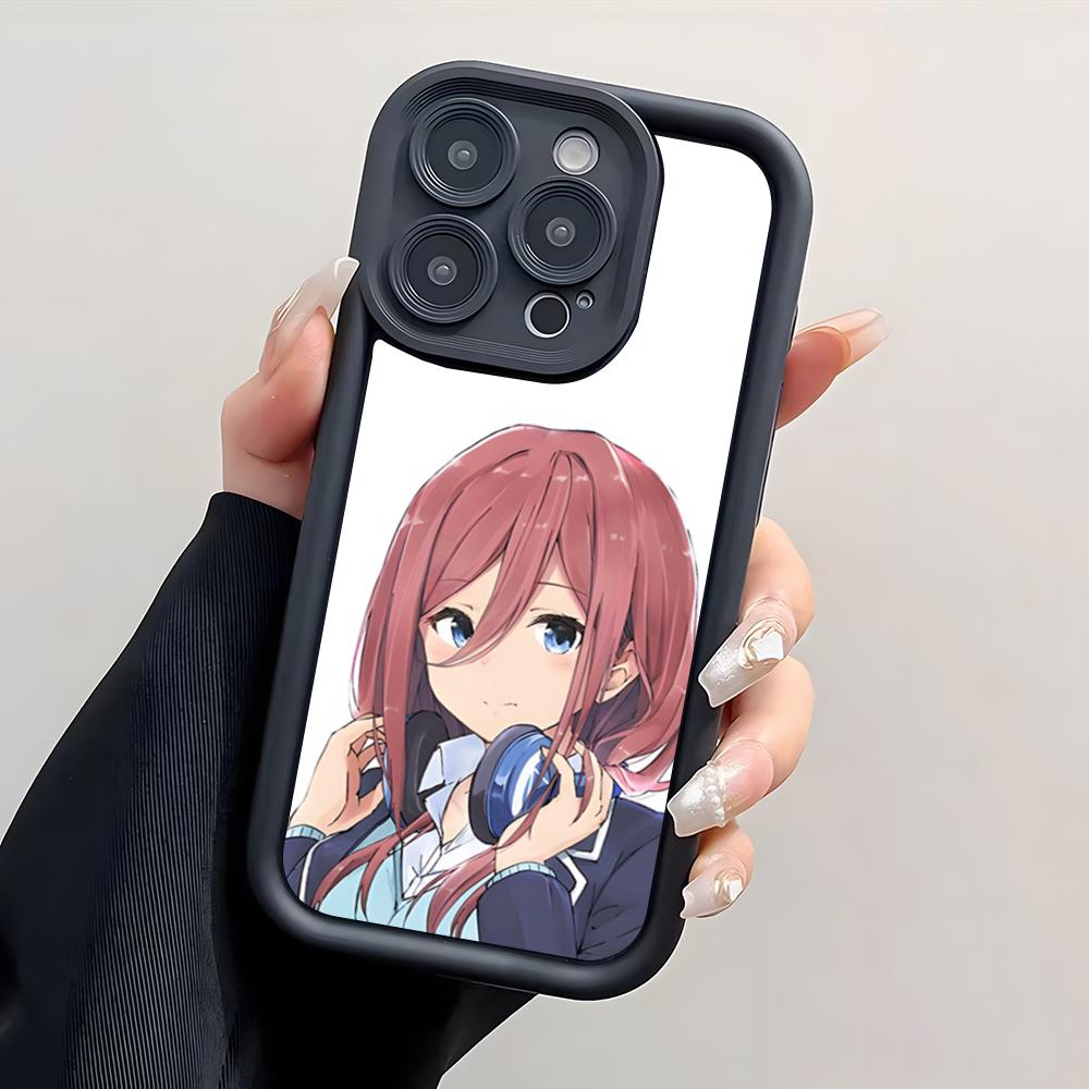 Anime Nakano Miku Phone Case For IPhone 17 Pro Max 15 Pro 16 14 Plus 12 13 Mini 11 Pro Shockproof Cover
