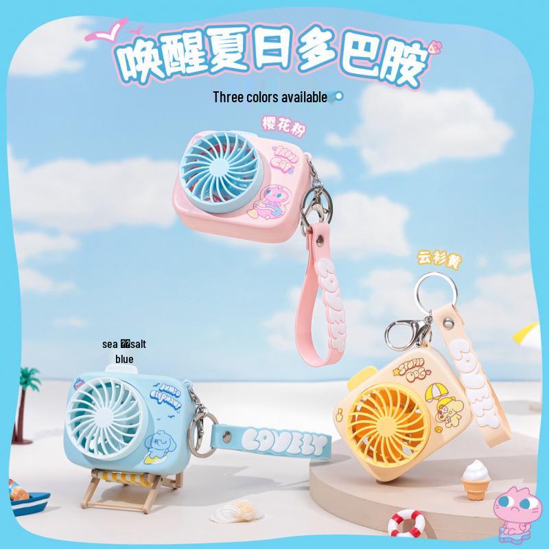 

Dopamine Cute Mini USB Rechargeable Handheld Fan for Kids & Students Random Color