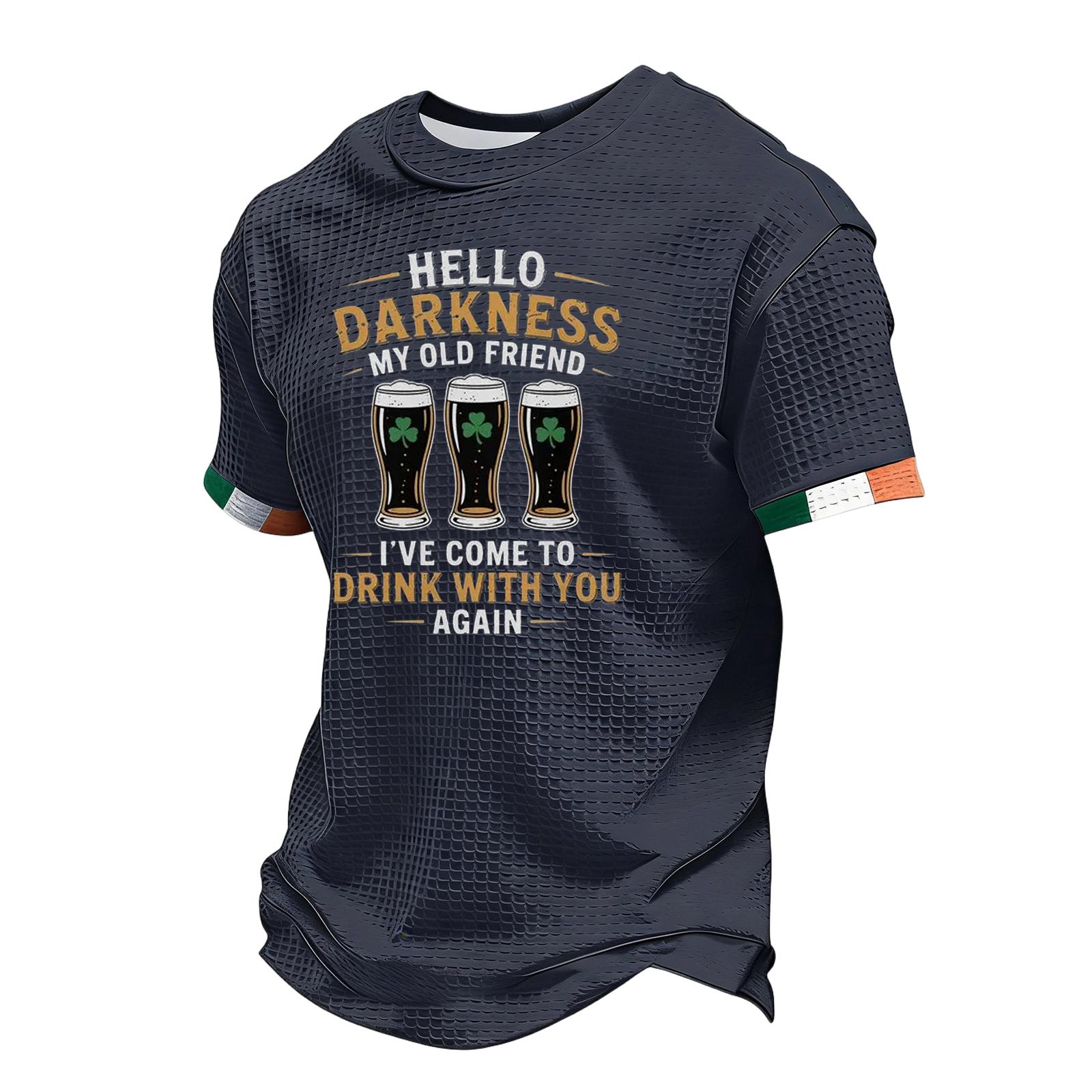 Men s Casual Round Neck Short Sleeve T-Shirt S