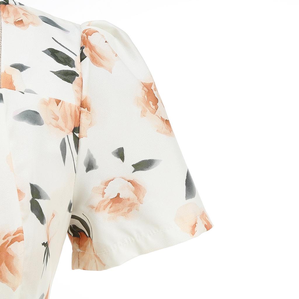 Women's Fashion Color Short Sleeve Dress