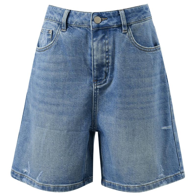 

Sancai 2026 Summer Retro Straight Mid-Rise Jeans M