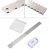 20 X 20cm Neck Notched String Fret Slot Depths Sliver White