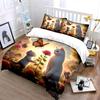 Whimsical Feline Garden Dream. Bedding Sets Duvet Covers Pillowcases(1* Duvet Cover 2* Pillowcases Without Duvet Insert)