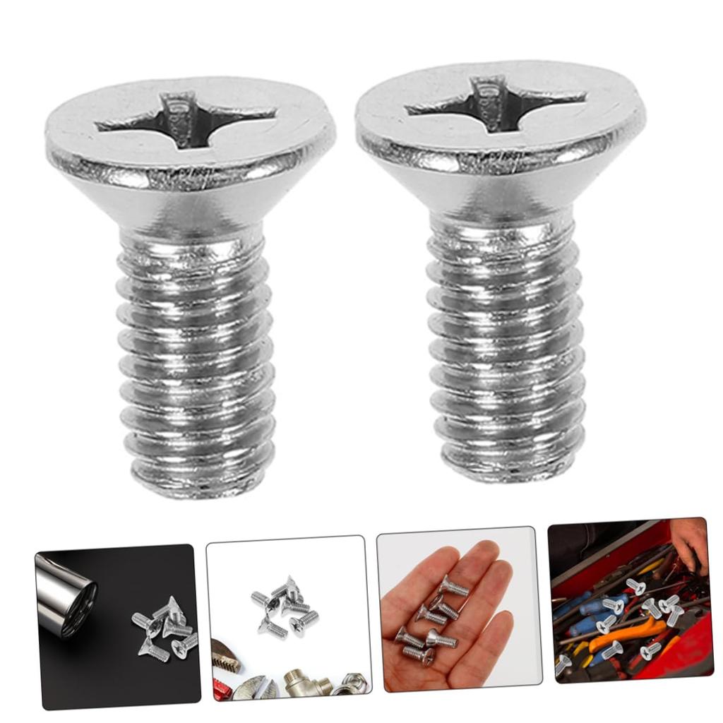 LOORGVEL 8pcs Car Brake Screw Kit Front and Brake Pad 93600-06014-0h Stainless Steel Brake Screw Set Compatible with Honda