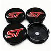 AJD1 4pcs 56MM 60MM ST Logo Emblem Car Wheel Center Caps Sticker Accessories For FORD Focus Kuga Explorer Mondeo Everest S-MAX