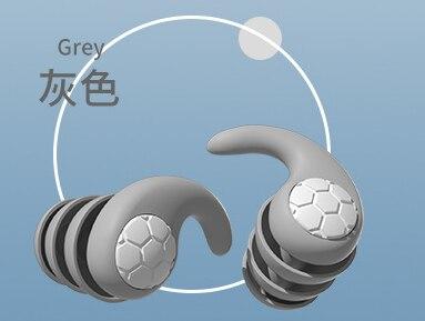 1-6pair Silicone Noise Cancelling Earplugs Noise Filter Sleep Swimming Waterproof Three Layer Mute Earplugs