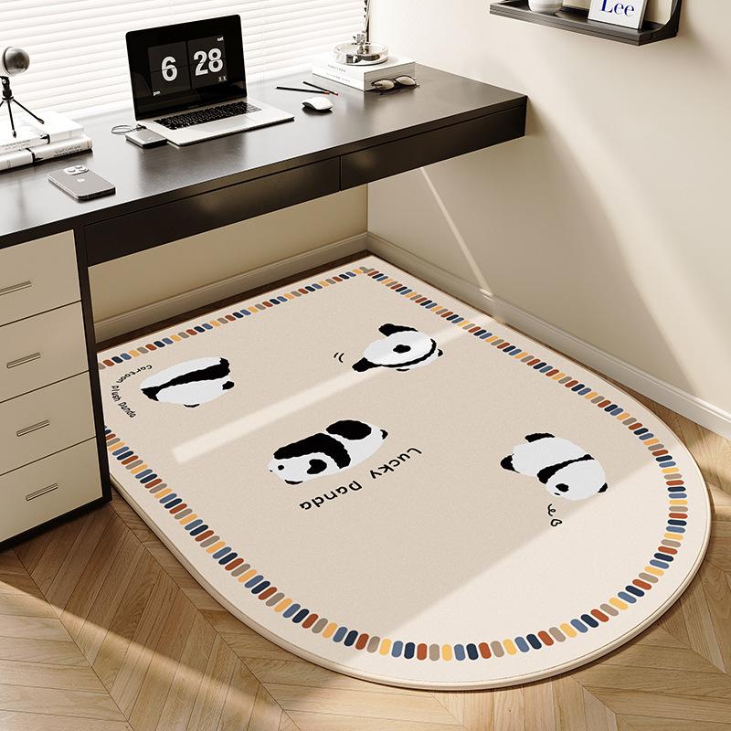 Nordic Style Simple Computer Chair Mat E-sports Swivel Chair Non-slip Carpet Living Room Table Study Desk Office Foot Mat