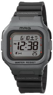Reloj MAG Radio Digital Solar Doble Alimentación Resistente al Agua Correa de Uretano Ligeramente Pequeño Puede Ser Usado por Niños S Plata MW-550A