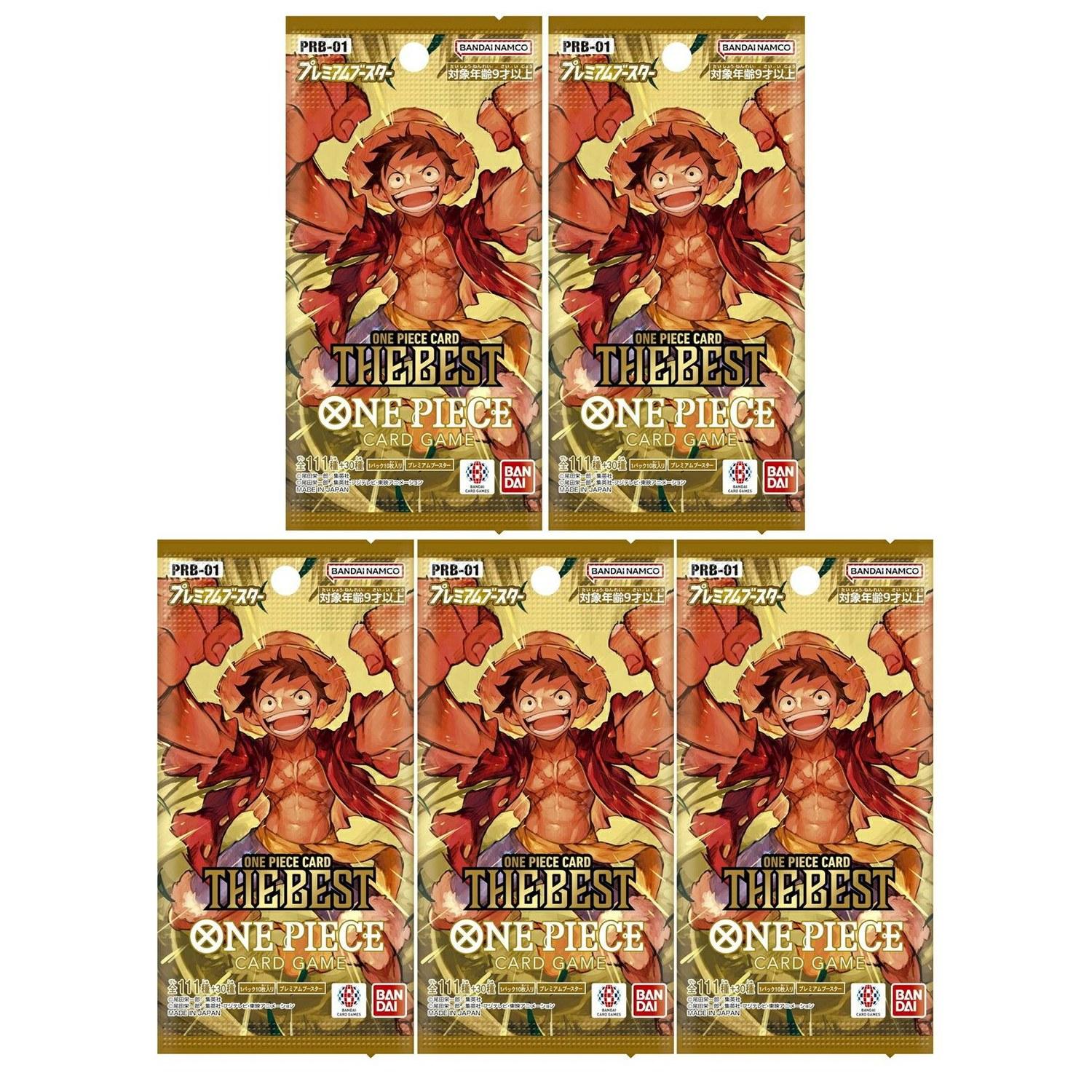 One Piece Card Game PRB-01 5 Packs Premium Booster