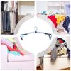 Foldable Hangers For Clothes Anti-Slip Folding Clothes Hangers Portable Clothes Drying Rack Household Clothes Hangers With Clips