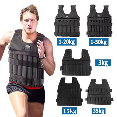 3/15/35/50kg Weight Training Suit Empty Bag Fitness Running Vest Adjustable Weight Jacket Workout Equipment for Workout Jogging