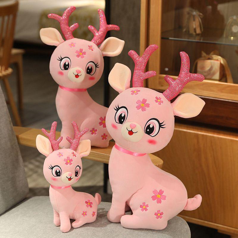 Cute Sika Deer Plush Toy For Kids Soft And Snuggly Sleeping Companion