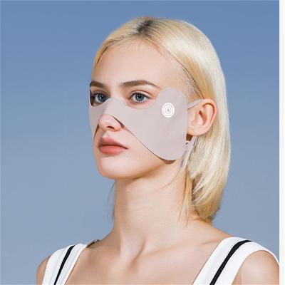 Ochrana očí Opalovací maska Nová Anti-UV ochrana proti slunci Opalovací oční náplasti Prodyšná Nastavitelná obličejová maska Léto