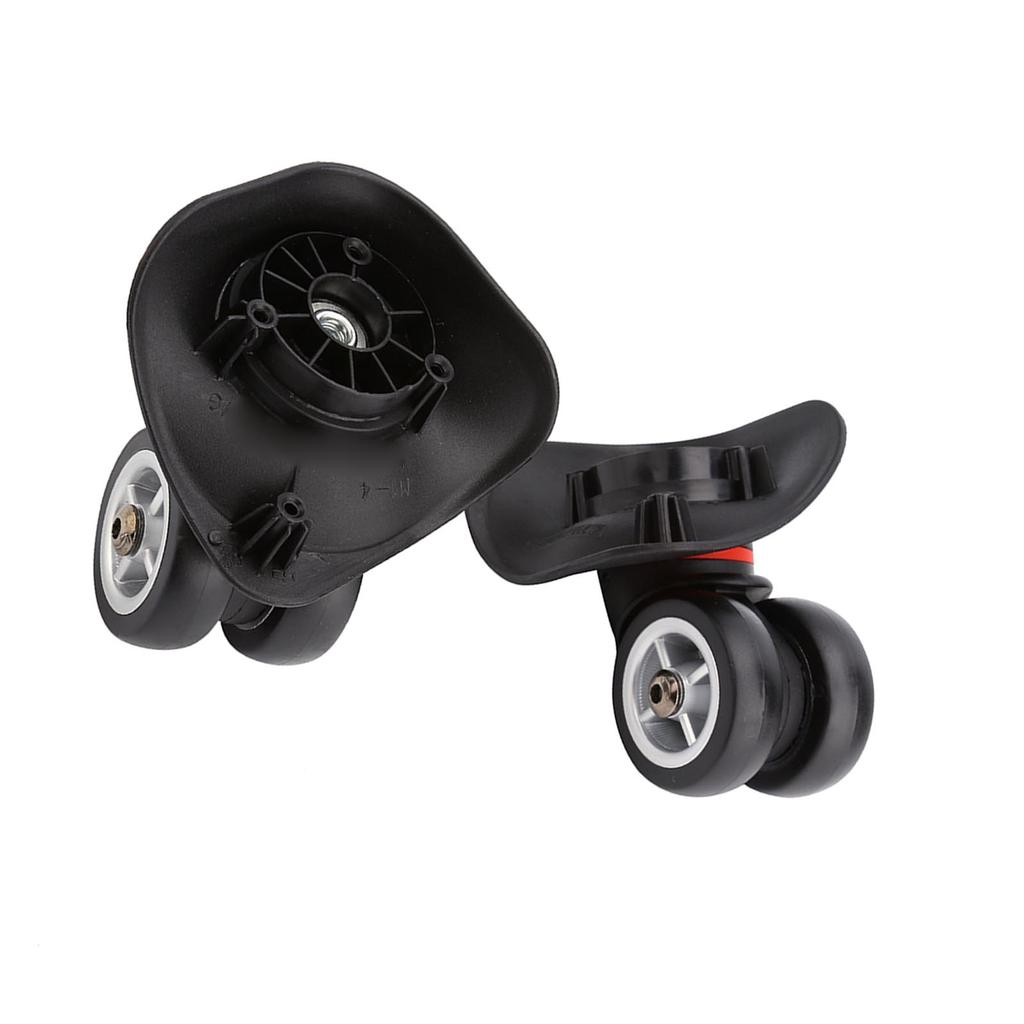 2pcs Luggage Replacement Wheel, Suitcase Wheel Trolley Wheel Set Double Bring Wr Silent Sy Install for Luggage with Plastic Material