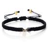 Conjunto de Pulseras Cruzadas Nudo Ruyi: Pulseras de Cuerda Tejidas a Mano con Chapado de Aleación para Parejas