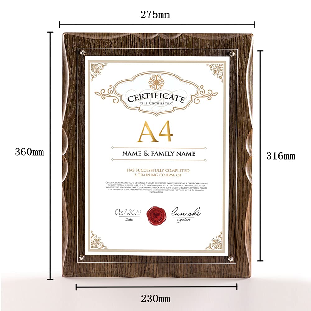 Ramă Premiul Ransu A4 Ramă Foto Suport pentru Poze Fabricat din MDF pentru Montare pe Masă și Perete